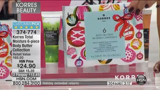 Korres Total Moisture 6piece Body Butter Collection смотреть онлайн