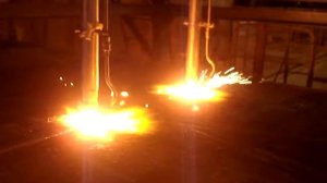 Газокислородная резка слябов