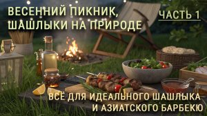 ВЕСЕННИЙ ПИКНИК, ШАШЛЫКИ НА ПРИРОДЕ. Часть 1