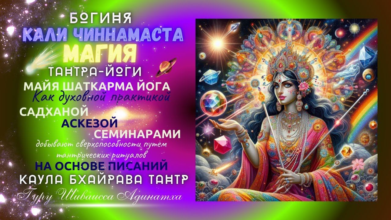 Богиня Кали Чиннамаста и Магия  Тантра-йоги Майя Шаткарма Йога Как духовной практикой садханой
