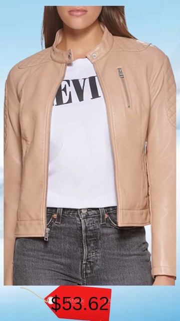 Levi's Women's Faux Leather Motocross Racer Jacket #shorts #short смотреть онлайн