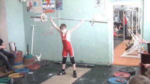 Стенин Сергей, 12 лет, в/к 38 кг. Рывок 32 кг