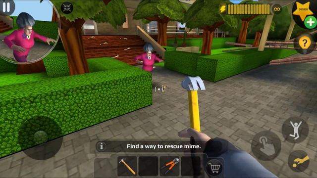 Spam Multi trap and ladders in Chapter Update Teacher Scary 3D Android Game   part 2703