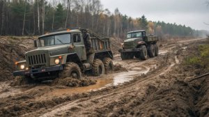 🚜💥🚛Т-40 против Урала: кто хуже справился с экстремальным бездорожьем?