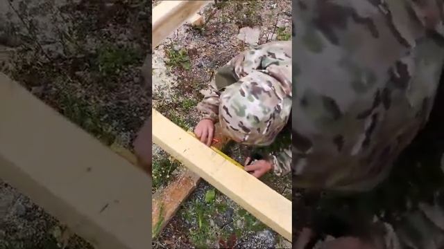 Запил балок, утепление лаг, нижняя обвязка мобильной бани кедра #баня #банябочка #банявикинг #сруб