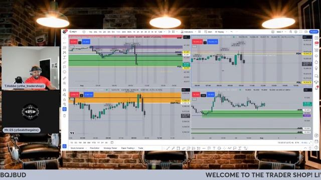 Live Futures Day Trading ES & NQ Supply and Demand! Apple & Amazon Earnings!
