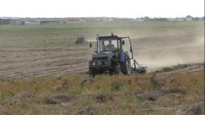 Вспушивания стеблей льна Ворошилкой-вспушивателем лент ВВЛ-3