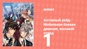 Активный рейд: Мобильная боевая дивизия, восьмой отряд 1 сезон 1 серия (аниме-сериал, 2016)