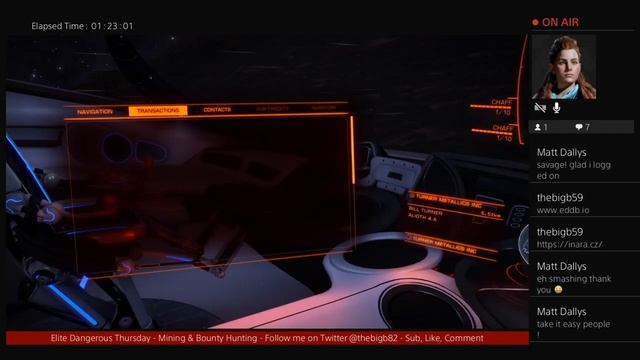 Elite Dangerous Thursday (PS4) - Mining oh no