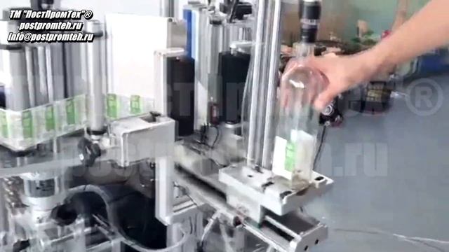 Этикетировщик двустороннего нанесения. Оборудование для наклеивания этикеток. смотреть онлайн