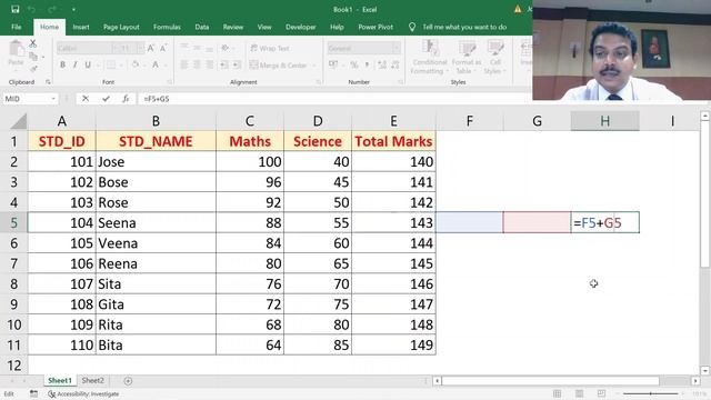 Sum function in Excel - Episode 1 - Part 3