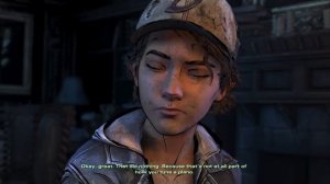 Clementine kisses Louis - The Walking Dead The Final Season