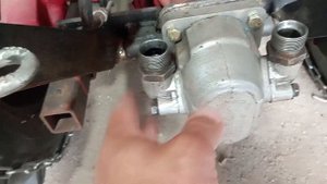 Минитрактор из мотоблока МТЗ. Насос НШ-10 примерка к минитрактору