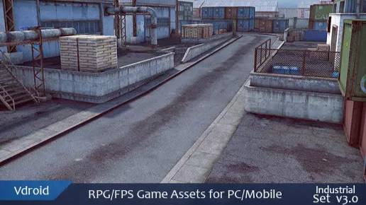 Asset Unity - RPG/FPS Game Assets for PC/Mobile (Industrial Set v3.0)