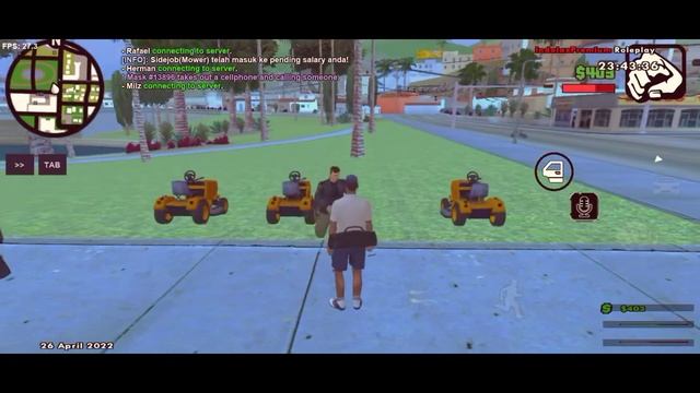 IPRP - KERJA MOWER MENGHASIL KAN UANG - GTA SAMP ROLEPLAY