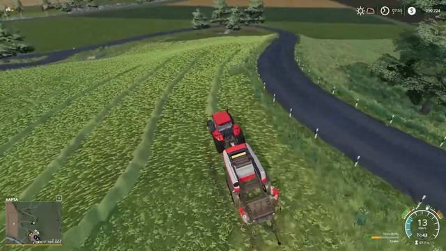 ✅ Farming Simulator 19 🚜#7🌾 👇РОЗЫГРЫШ ИГР👇 Уборка сорняка и большой покос травы с тюковкой