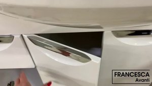 Тумба с раковиной Francesca Доминго 100 белый (2ящ+4дв, ум. Эльбрус 100)