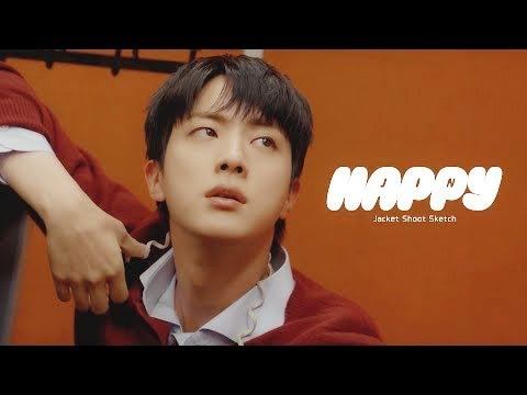진 Jin ‘Happy’ Jacket Shoot Sketch   BTS 방탄소년단