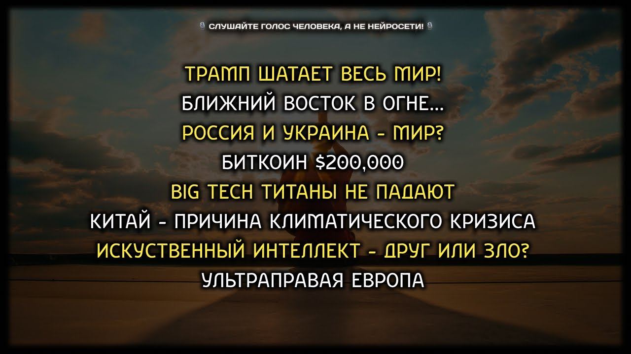 Трамп доведёт весь МИР! В Выпуске: Россия, Украина, Ближний Восток, Европа, Криптовалюта, ИИ