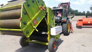 Подключение пресс подборщика claas rollant 44 к трактору. Проверка работоспособности claas 44