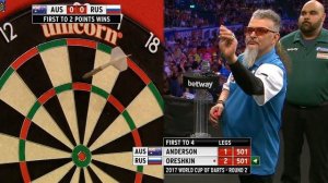 Part 1 - Round 2 [3of8]: Australia vs Russia - World Cup of Darts 2017 HD 1080p