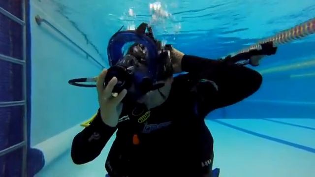 Занятия по курсу NDL Full Face Mask. Полнолицевая маска Ocean reef G-divers. 2