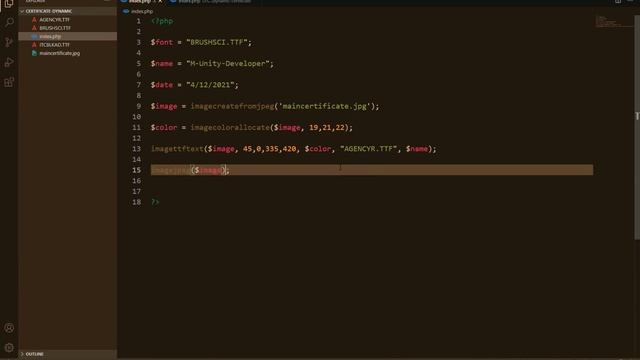 How To Make Certificate Generator In PHP By M-Unity-Developer