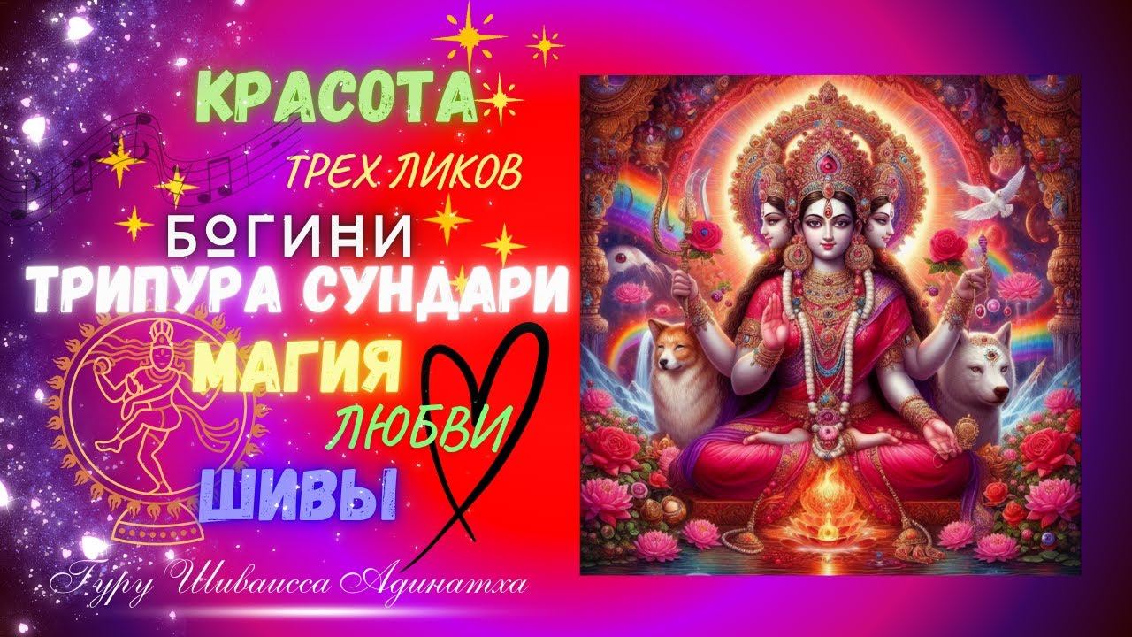 КРАСОТА ТРЕХ ЛИКОВ БОГИНИ ТРИПУРА СУНДАРИ - МАГИЯ ЛЮБВИ ШИВЫ. Гуру Шиваисса Адинатха