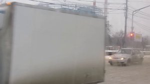 Проезд перекрестка (из окна трамвая).