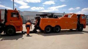 Грузовой эвакуатор DTU-20  на базе шасси КАМАЗ 6520 (полная работа)