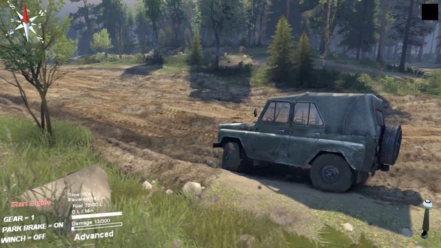 SpinTires - Едем в соседнее село 18+ (осторожно мат) смотреть онлайн