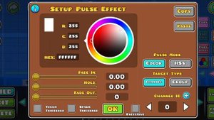как пользоваться триггером "pulse"как менять фон игры?