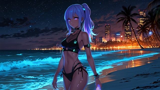 Miami retrowave Neon Palms смотреть онлайн