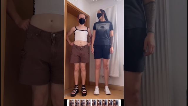 Tall amazon girl clothes swap with short friend смотреть онлайн