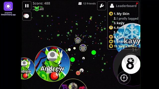 Agar.io Live US East 1 Use Tag Vexix YTLive Road To 2k Subs