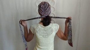 Тюрбан из натурального шелка артикул 111767