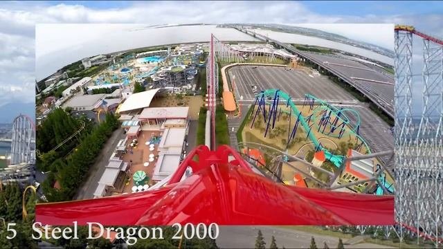 TOP 10 Самые страшные американские горки в мире/ TOP 10 Roller Coasters In The World