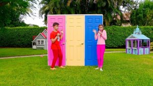 100 тайных ДВЕРЕЙ и Только Одна Тебя СПАСЕТ | Мия Настя и Артем