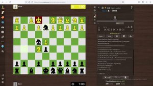 Готические  Шахматы . Соло  чёрного  Архиепископа  при  поддержке Коня  в  матовой  атаке.