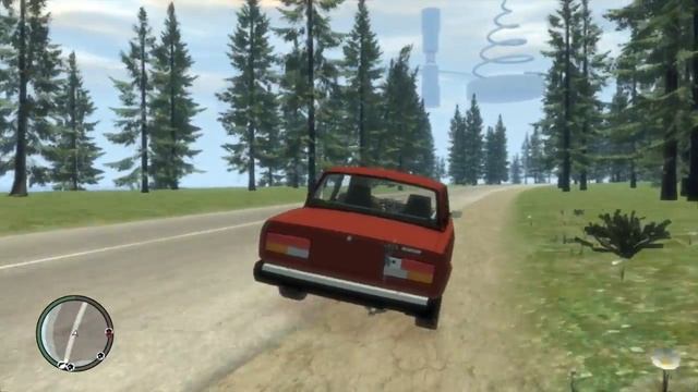 Grand Theft Auto 4: Criminal Russia Rage 1.4.2. - Катаюсь на ВАЗ 2107 (выжимаю газ!)