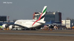 Вылет Airbus a380 Emirates из Домодедово | A6- EDK | 03'2025