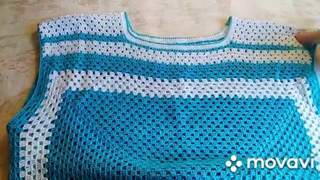 Летний топ крючком МК.Бабушкин квадрат.все гениальное просто 🔥