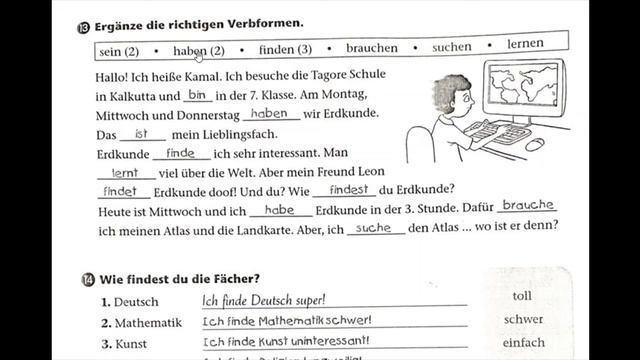 Hallo Deutsch Class 7 Arbeitsbuch Modul 3 Lektion 2 смотреть онлайн