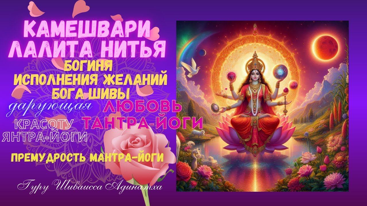 Камешвари Лалита Нитья - богиня исполнения желаний Бога Шивы, дарующая Любовь Тантра-йоги