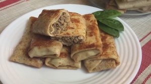 Блины с мясом Очень Вкусные❗️ (рецепт блинов и сочной мясной начинки для блинов)❗️