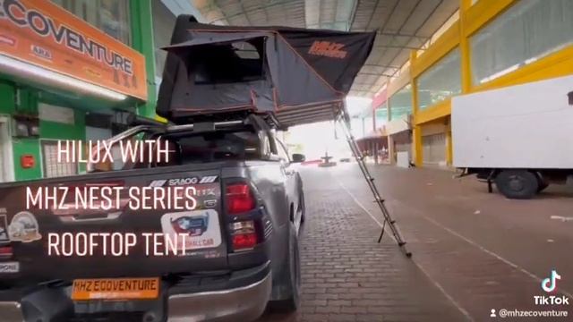 Hilux Revo with MHZ Nest Series Rooftop Tent смотреть онлайн