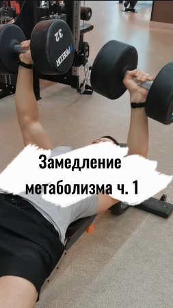 Замедление метаболизма часть 1