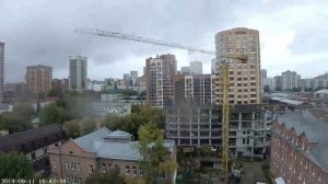 Таймлапс строительства БонАпарт Новосибирск 11/09/2019