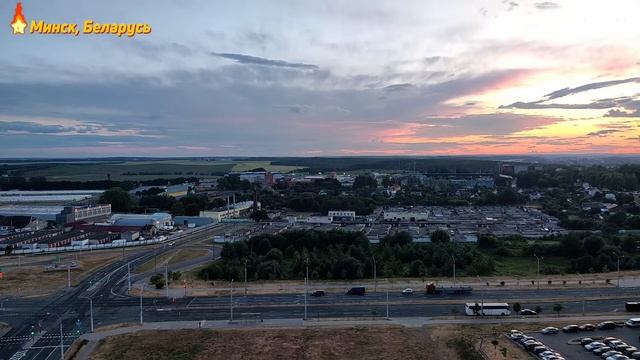 Дождливый закат в Минске / Rainy sunset in Minsk / 26.06.2023 смотреть онлайн