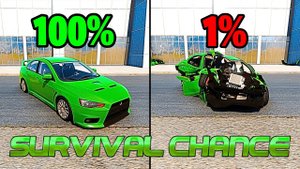 Реалистичные аварии с шансом на выживание #50 😱|BeamNG.Drive| Бименджи Драйв